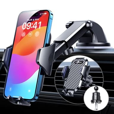 VANMASS Car Phone Holder 2026 Ultimate Military-Grade Phone Holder for Your Car Windshield Dashboard【Newest Best Strongest】 Cell Phone Car Mount with Patent & Safety Certs for iPhone Samsung Android