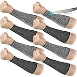 Vabean 4 Pairs Cut Resistant Arm Protector for Thin Skin Level 5 Bruising Arm Guard Protective Sleeves Gardening Yard Working(Simple Colors)