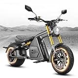 eAhora 4000W M8S Electric Motorcycle for Adults,50 MPH 72V 35Ah Lithium Battery 70 Miles Long Range, Full Suspension Dual Hydraulic Brakes,IP6 Color LCD Display Street Legal High Speed Scooter, Black