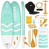 Inflatable Paddle Board with Premium Accessories - HUIIKE | Inflatable Paddle Boards for Adults with Kayak Seat and 2-in-1 Oar | Stand Up Paddleboard Great Stability Resistance | Stand-up Paddleboards