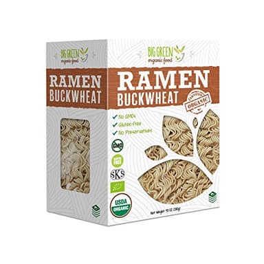 Big Green Organic Food- Organic Buckwheat Ramen, 10.5oz, 100% buckwheat, Gluten-Free, Non-GMO, Vegan (1)