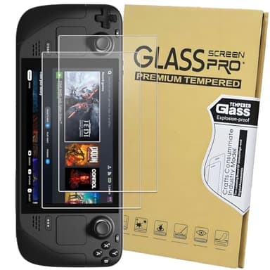 KEANBOLL (2-Pack) Tempered Glass Screen Protector Designed for Steam Deck Oled 7.4 inch 2023 & Steam Deck 7 inch 2022,(Ultra Clear & 9H Hardness & Scratch Resistant & Easy Installation)