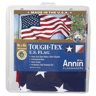 annin flagmakers 182004 4 -Feet x 6 -Feet, Tough Tex US Flag