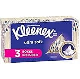 Kleenex Ultra Soft Facial Tissues, Flat Box, 120 Tissues per Flat Box, 3 Packs