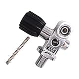 TUXING 4500Psi Scuba Diving DIN/YOKE Tank Valve for Scuba and Snorkel Diving M18*1.5
