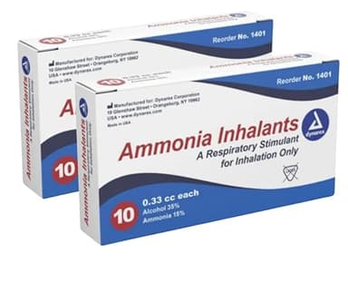 Ammonia inhalants 20 Pack (Crushable ampoules)