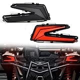 SAUTVS X3 Tail Lights Assembly, LED Smoked Black Taillights Rear Brake Stop Lights Tail Lamps for Can-Am Maverick X3 XDS XRS Max Turbo R 2017-2025 Accessories (2PCS, #710004744)