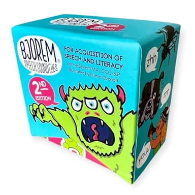 Bjorem Speech® 2nd Edition Sound Cues: Comprehensive Phonetic Cue Cards for Speech Therapy & Literacy Skills - Visual Learning Aids for Apraxia, Dyslexia & Early Readrs