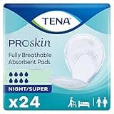 TENA ProSkin Night Super Absorbent Pads, Heavy Absorbency, Unisex, 24 count