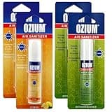 Ozium Air Sanitizer 0.8 oz Spray, Outdoor Essence (4 Packs, Citrus + Outdoor Essence)