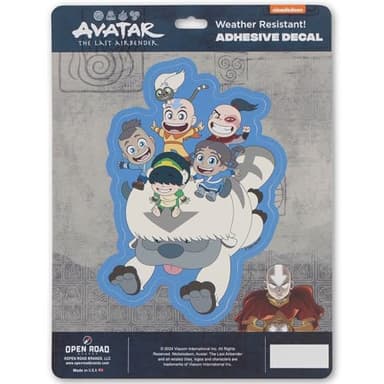 Avatar The Last Airbender Appa Ride Adhesive Vinyl Decal - Fun Appa Sticker for Car, Window, Water Bottle or Laptop