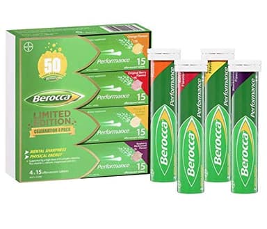 Berocca Performance Effervescent Tablets 60 Count Limited Edition Celebration Pack