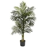 Nearly Natural 5ft. Golden Cane Palm Artificial Tree, Green