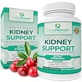 PurePremium Supplements - Kidney Support with Cranberry Extract & Astragalus - Kidney Health Supplement for Urinary Tract, Bladder, Cleanse, Detox & Repair - 60 Cranberry Pills Women and Men