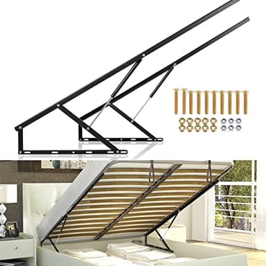 Dyna-Living 4.6FT Bed Lift Mechanism 286.6lbs-319.7lbs Load Capacity Pneumatic Gas Spring for Storage Bed Box or Sofa Bed