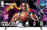 Hisense 55-Inch Class U8 Series Mini-LED ULED 4K UHD Google Smart TV (55U8N, 2024 Model) - QLED, Dolby Vision IQ, Dolby Atmos, Full Array Local Dimming Pro, 144Hz Game Mode Pro, Alexa Compatibility