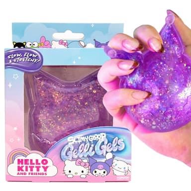 Hello Kitty® and Friends SLIMYGLOOP Gelli Gels – Kuromi™, Slow Rising Sensory Squeeze Toy with Glitter, Gel Filled Fidget Toys