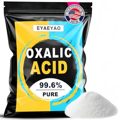 Eyaeyao Oxalic Acid 99.6% Pure Rust Remover Wood Bleach Cleaner (8 oz)
