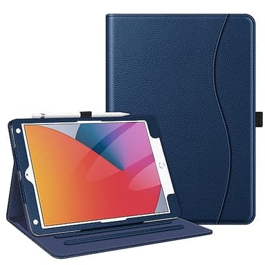 Fintie Case for iPad 9th / 8th / 7th Generation (2021/2020/2019) 10.2 Inch - [Corner Protection] Multi-Angle Viewing Stand Cover with Pocket & Pencil Holder, Auto Sleep Wake, Navy