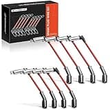 A-Premium High Heat Spark Plug Ignition Wires Set of 8 Compatible with Chevrolet Chevy GMC Silverado Suburban Sierra Tahoe Yukon - V8 Engine