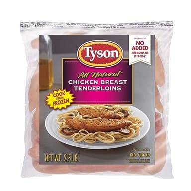 Tyson Boneless Skinless Chicken Breast Tenderloins, 2.5 Lb. (Frozen)