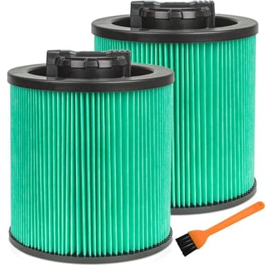 DXVC6914 HEPA High Efficiency Cartridge Filter Fit for Dewalt Regular 6-16 Gallon Wet/Dry Vacuum Cleaners 2PCS
