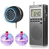 Dunzy 4 Pcs Spirit Box Ghost Hunting Equipment Kit, Spirit Box with 2 LED Ghost Hunting Cat Ball 1 Spirit Box Speaker Paranormal Equipment Ghost Hunting Kit for Home Office Outdoor Ghost Hunting Gift