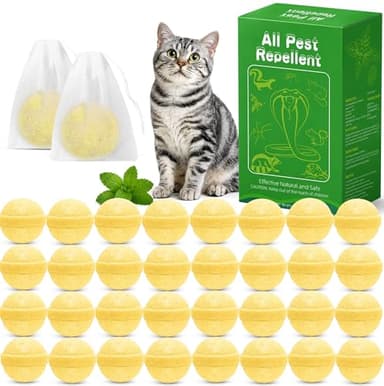 36 Pack Cat and Dog Deterrent Outdoor, Cat Repellent Outdoor, Natural Peppermint Oil Cat Deterrent Outdoor & Indoor, Keep Cats Out of Yard Permanently, Keep Cats Off Lawn, Garden, Furniture, Flower