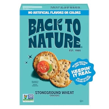 Back To Nature Crackers Stonegrnd Wht, 5 oz
