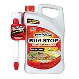 Spectracide Bug Stop Home Barrier, Kills Ants, Roaches and Spiders On Contact, Indoor and Outdoor Insect Control, 1.33 Gallon (RTU Accushot Spray), Plain