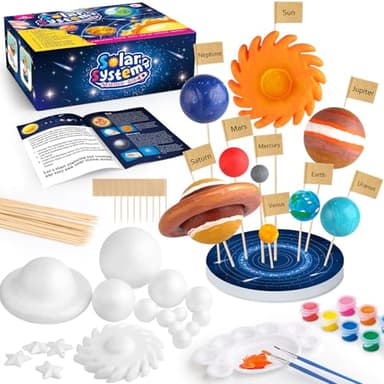 wookidel 64 PCS Solar System Project Kit, Solar System for Kids