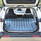 WEY&FLY Car Air Mattress for SUV, Quick Inflation Travel Bed with Air Pump, Portable Sleeping Pad for Camping, Fits Most SUVs and Sedans, Comfortable and Durable