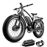 Fastaqua 3000W Dual Motor Electric Bike for Adults 50MPH, 26‘’x4‘’ Fat Tire All Terrain Ebikes, 7-Speed Gear Electric Bicycle for Men & Women
