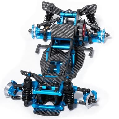 WEFEINO Alloy & Carbon RC Chassis Frame Kit Upgrades for 1/10 Sakura D5 Mini+MR RC Flat Road Drift Car