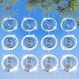 12 PCS Stainless Steel Bird deterrents for Outside,3D Bird Scarer Discs Set Pigeon Deterrent,Bird reflectors to Keep Birds Away Woodpecker Deterrent for House,Crow Deterrent