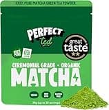 Perfect Ted | Organic Matcha Flavor 30g | Matcha Powder Ceremonial Grade | Single-Origin Uji, Japan | Matcha Green Tea Powder (30 Servings) (30g, Organic)