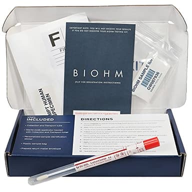 BIOHM Gut Health Test Kit for Microbiome and Digestive Health Analysis, Home Test Kit with Gut Score, Easy-to-Read Results and Actionable Recommendations