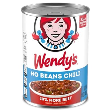 Wendy's Chili No Beans, Canned Chili, 15 oz.