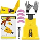 YLTIMER Chainsaw Teeth Sharpener, Portable Chainsaw Sharpener, Fast Working Chain Saw Blade Sharpener Kit, Universal Chainsaw Chain Sharpening Tool for 12"-22" Chain Saws