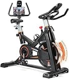 Exercise Bike, WENOKER Magnetic Resistance Stationary Bike for Home, Indoor Bike with Whisper Quiet, Heavy Flywheel and Upgraded Digital Display