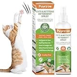 puyrzoe Natural Cat Deterrent Spray, 200ML Kitten Cat Repellent Spray Anti-Scratch for Furniture, Sofas, Curtains, Plants, Non-Toxic, Non-Alcohol Behavior Training Aid for Indoor & Outdoor