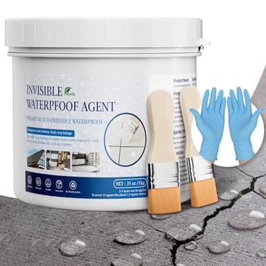 Xmntdo Invisible Waterproof Agent Transparent Repairing Leak Waterproof Adhesive for Roofs, Walls, Bathroom, Shower, Window Sills, Indoor & Outdoor Water Proof Coating 35 Oz