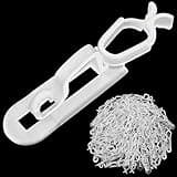 CXLHO Christmas Light Clips All in One Clips 100Pack, Universal Gutter and Shingle Clip Hooks for Hanging C7, C9 and Mini Lights, Outdoor Xmas Holiday Light Hanger Clips Outside, No Tools Required