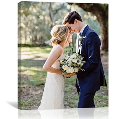 Custom Framed Canvas Prints With Your Photos - Personalized Picture To Canvas Wall Art (8" Wx10 H) - Gift Wrapping Available