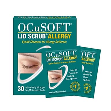 OCuSOFT Lid Scrub Allergy Eyelid Cleanser, 30 ct