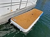 Inflatable Sport Boats Mini Mate Yacht Dock 10' x 3' Inflatable Water Platform Dock & Boarding Boat Platform