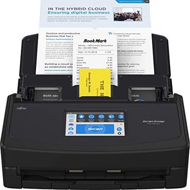 Fujitsu ScanSnap iX1600 Versatile Cloud Enabled Document Scanner for Mac or PC, Black (Renewed)