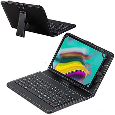 Navitech Black Keyboard Case Compatible with DUODUOGO 10" Tablet