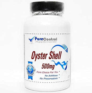 Oyster Shell 500mg // 200 Capsules // Pure // by PureControl Supplements