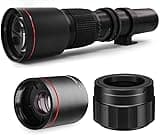 COMMANDER OPTICS 500-1000mm f/8.3 Manual Telephoto Zoom Lens for Nikon Z Mount Camera Z30, Z50, Z5, Z6, Z6II, Z7, Z7II, Z9, ZFC (Black) | Camera Lens